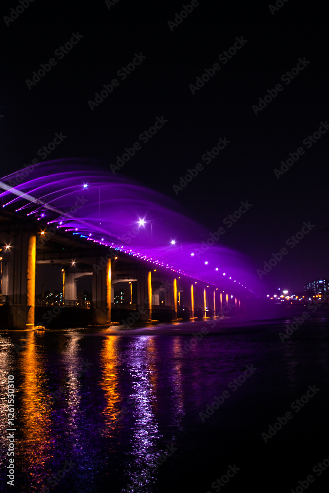 Obraz premium 반포대교 무지개분수