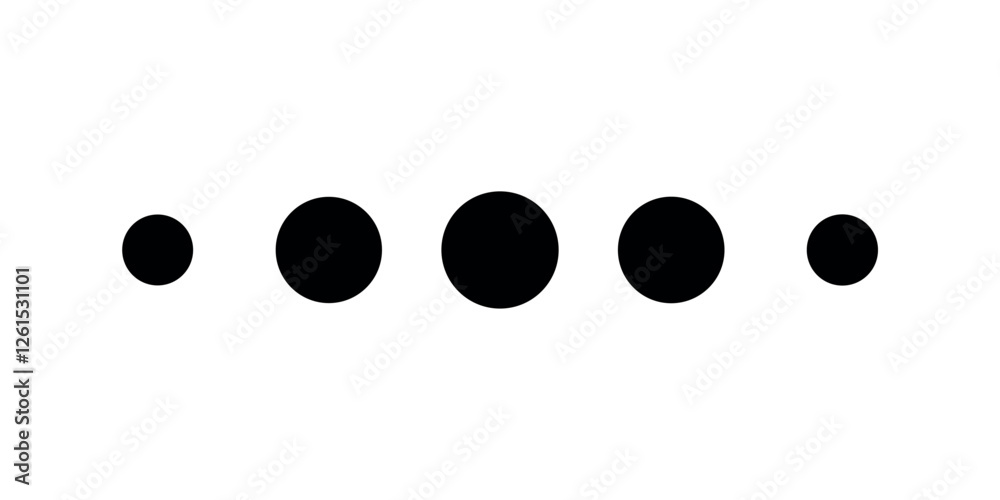 dots more menu black web illustration isolated on white background. Vector icon in flat style. vector ilustration. eps 10
