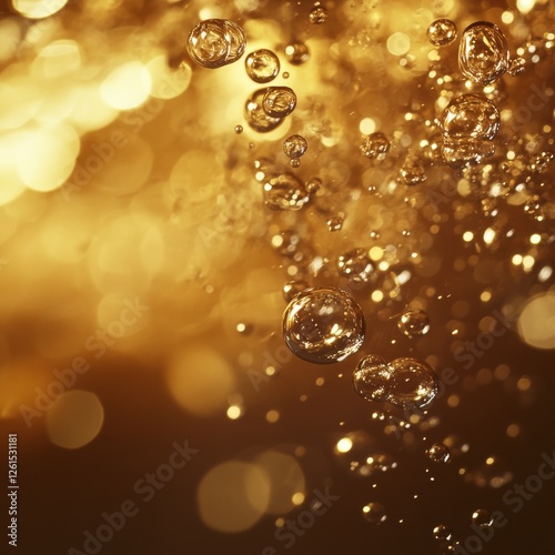 Dynamic Champagne Bubbles: Capturing the Ephemeral Dance of Effervescence