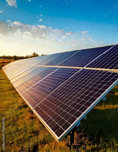 solar panels in a field