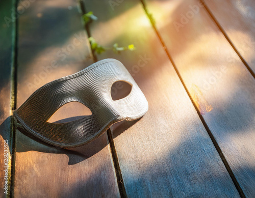 Close-Up of a Mask Representing Concealment and Identity