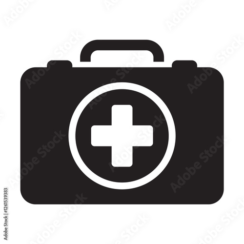 First Aid Kit Icon – Modern and Scalable Vector Graphic for Emergency, Medical, and Safety Applications | Perfect for Healthcare Websites, Apps, and Presentations