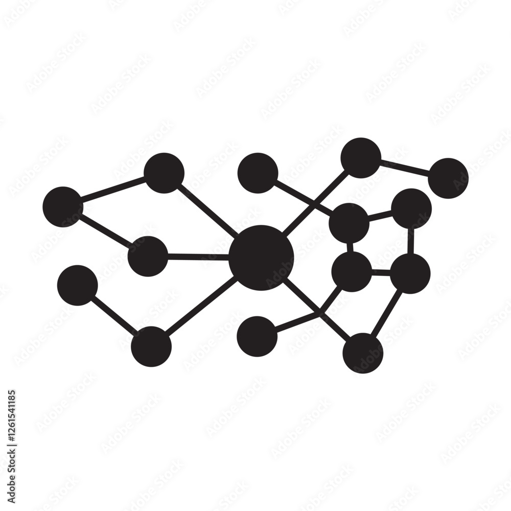 Abstract Network Connection – Neural Links and Data Nodes. Minimalist vector illustration of a connected network structure, representing neural networks, data systems, and digital communication.
Abstract Network Connection – Neural Links and Data Nodes. Minimalist vector illustration of a connected network structure, representing neural networks, data systems, and digital communication.