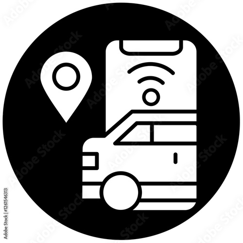 Ride-Hailing Icon