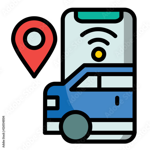 Ride-Hailing Icon