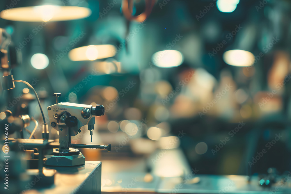 Precision Instrument on Workshop Table