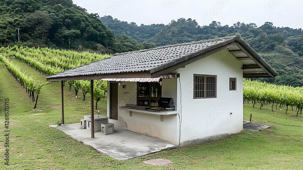 A simple two-story small house A simple two-story small house