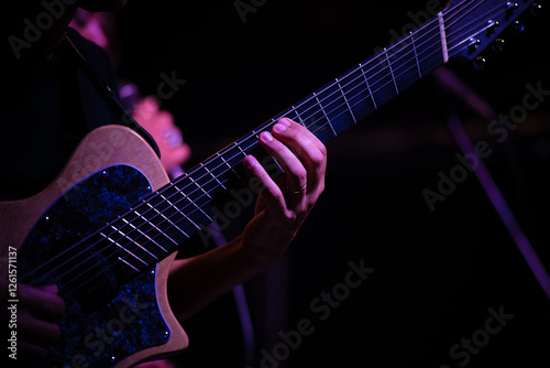 Guitarist's Hands in Performance