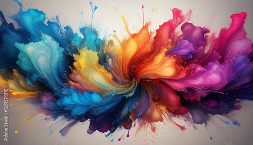 Colorful art brings people together in appreciation.  