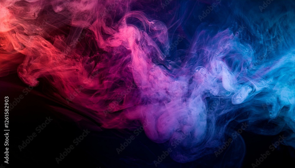 Fototapeta premium The dance of smoke is a celebration of life. 