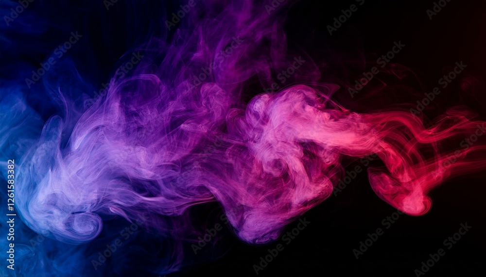 Fototapeta premium Experience the mesmerizing dance of colorful smoke. 