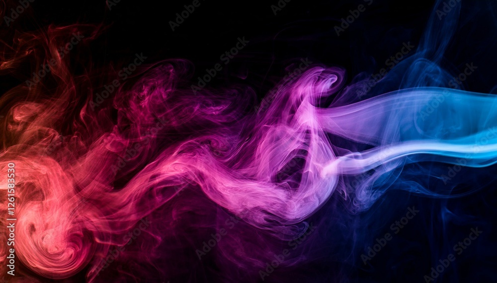 Fototapeta premium The elegance of smoke adds depth to art. 