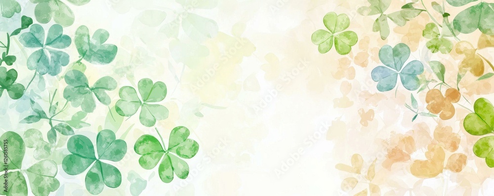 Festive Clover Background for Saint Patrick's Day Festive Clover Background for Saint Patrick's Day