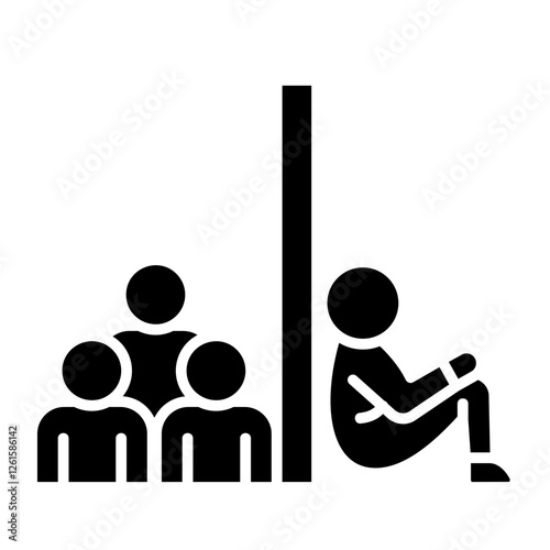 Social Withdrawal Icon