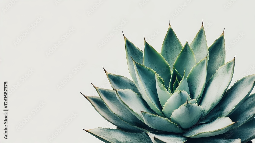 59.A fully isolated image of a mature Agave attenuata plant, capturing its elegant leaf symmetry and lush green coloration with crisp detail against a white backdrop. 59.A fully isolated image of a mature Agave attenuata plant, capturing its elegant leaf symmetry and lush green coloration with crisp detail against a white backdrop.