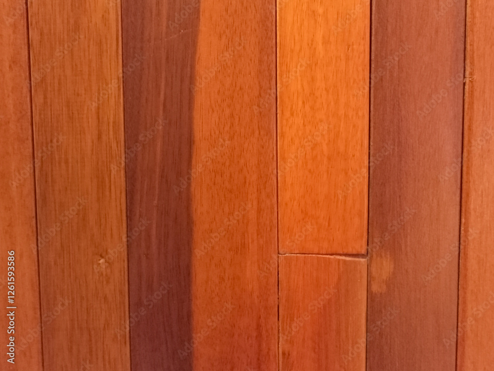 Naklejka premium Warm Reddish Brown Wooden Planks Texture