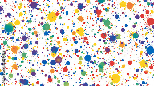 Colorful Splatters Paint Background Vibrant Artistic Backdrop Celebration Design Decorative Graphic Element