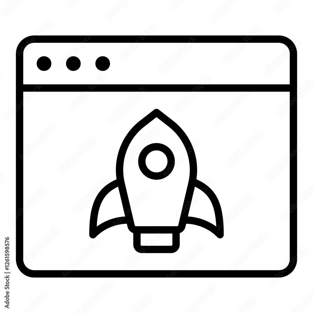 Release Icon. Vector Illustration. Symbol of Software Deployment and Version Update Release Icon. Vector Illustration. Symbol of Software Deployment and Version Update