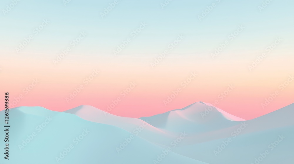 Serene sunrise over soft mountain peaks nature landscape minimalist aesthetic calm atmosphere wide viewpoint tranquility concept Serene sunrise over soft mountain peaks nature landscape minimalist aesthetic calm atmosphere wide viewpoint tranquility concept