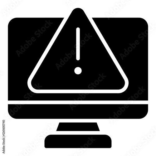 Bild auf Leinwand Error Warning Icon