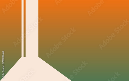 Abstract retro line on edge vintage gradient banner background