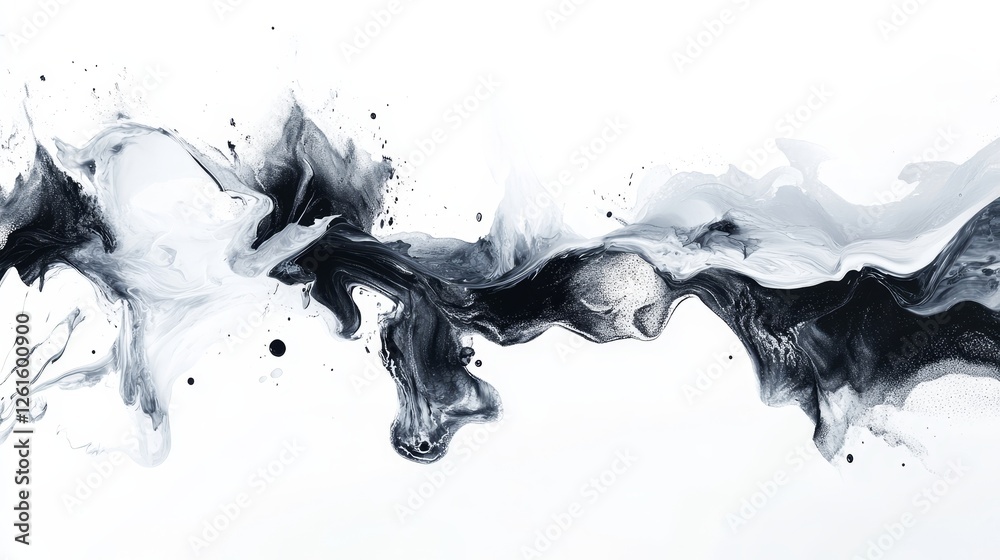 Abstract creative spots of paint on a white background Abstract creative spots of paint on a white background