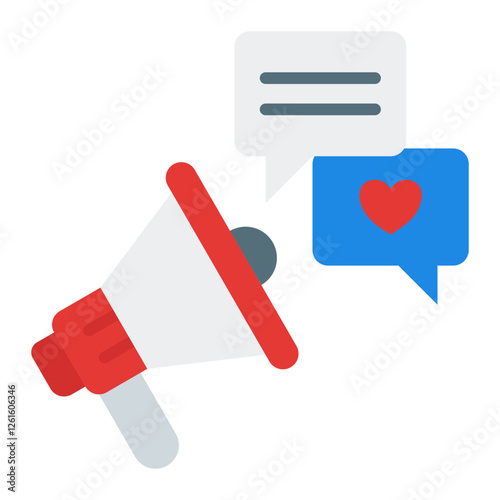 Digital Marketing Icon. Vector Illustration. Symbol of Online Advertising and SEO