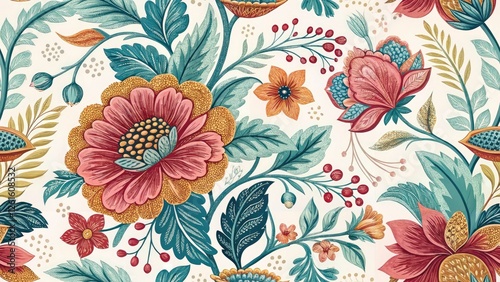 Wallpaper Mural Floral Paint Texture Background, Painted Flower Pattern, Spring Blossom Backdrop, Artistic Floral Design, Textured Wallpaper Torontodigital.ca