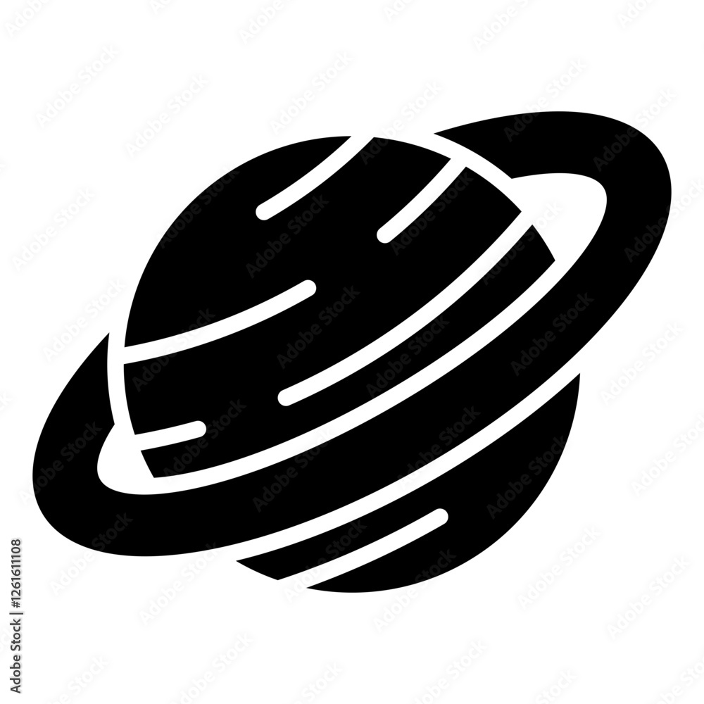 Fototapeta premium Astronomy Icon. Vector Illustration. Symbol of Space Science and Celestial Exploration
