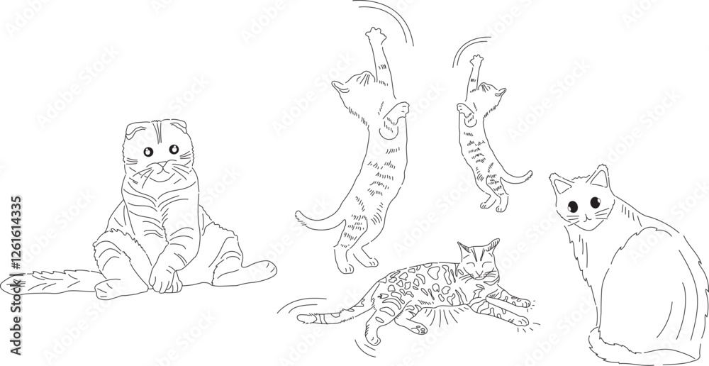 Naklejka premium cats.eps