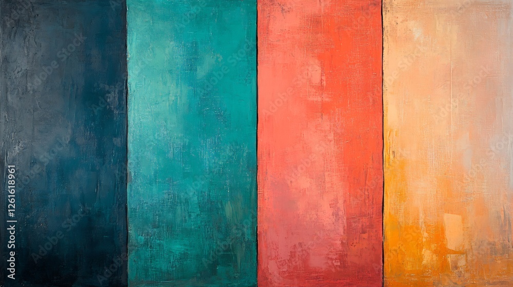 Abstract Vertical Stripes Rich Warm Colors Textured Paint. AI Generated Abstract Vertical Stripes Rich Warm Colors Textured Paint. AI Generated