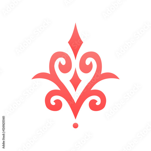 Kyrgyz national decorative ornament. Vector illustration