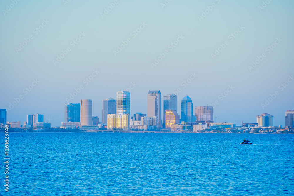 Fototapeta premium Tampa bay sunset sun set landscape