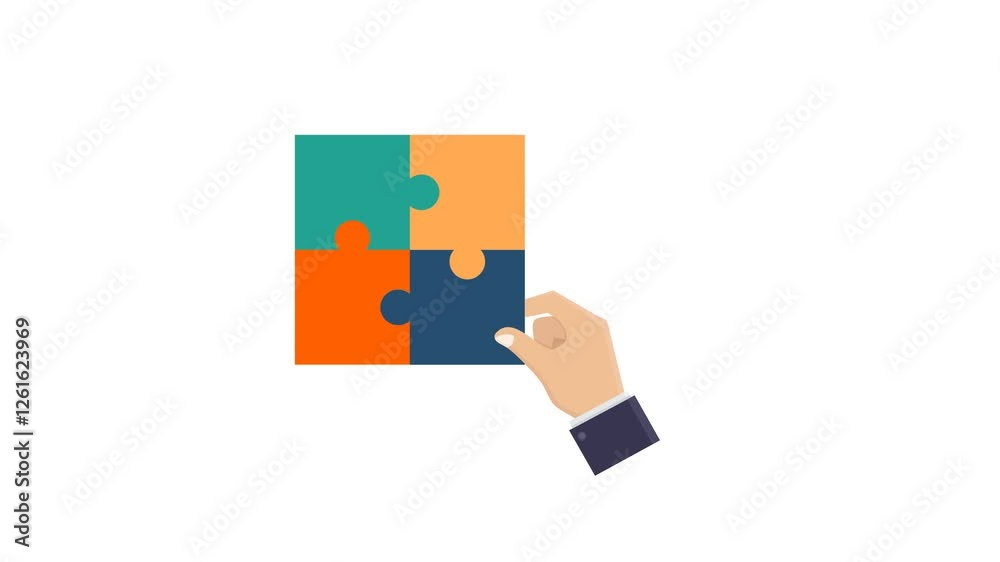 Light bulb puzzle for creative brainstorming activities and problemsolving sessions. Ideal for education, business, innovation, and teamwork concepts.