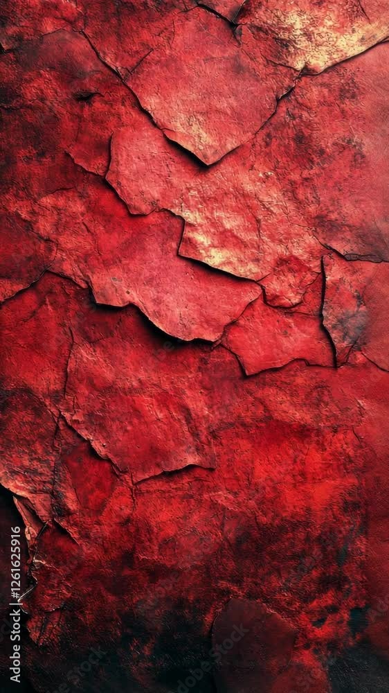 Red Cracked Paint Texture Background Red Cracked Paint Texture Background