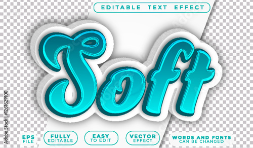 Soft Clean Clear Blue Fresh Fully Editable Vector Text File