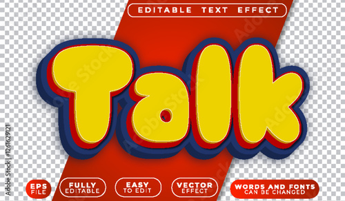 Talk Cartoon Comic Speech Fully Editable Vector Text File