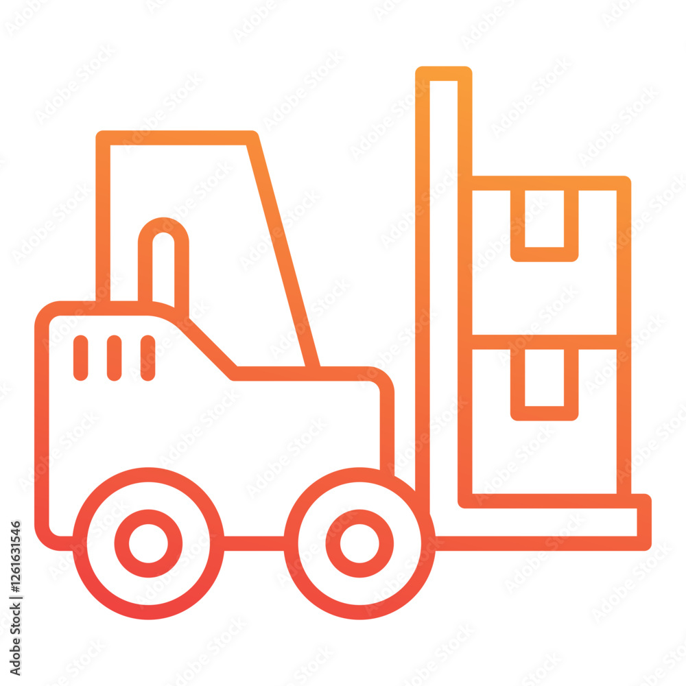 Obraz premium Forklift Icon