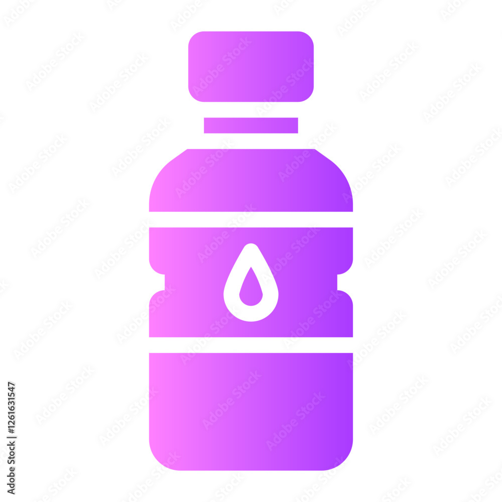 mineral water gradient icon mineral water gradient icon