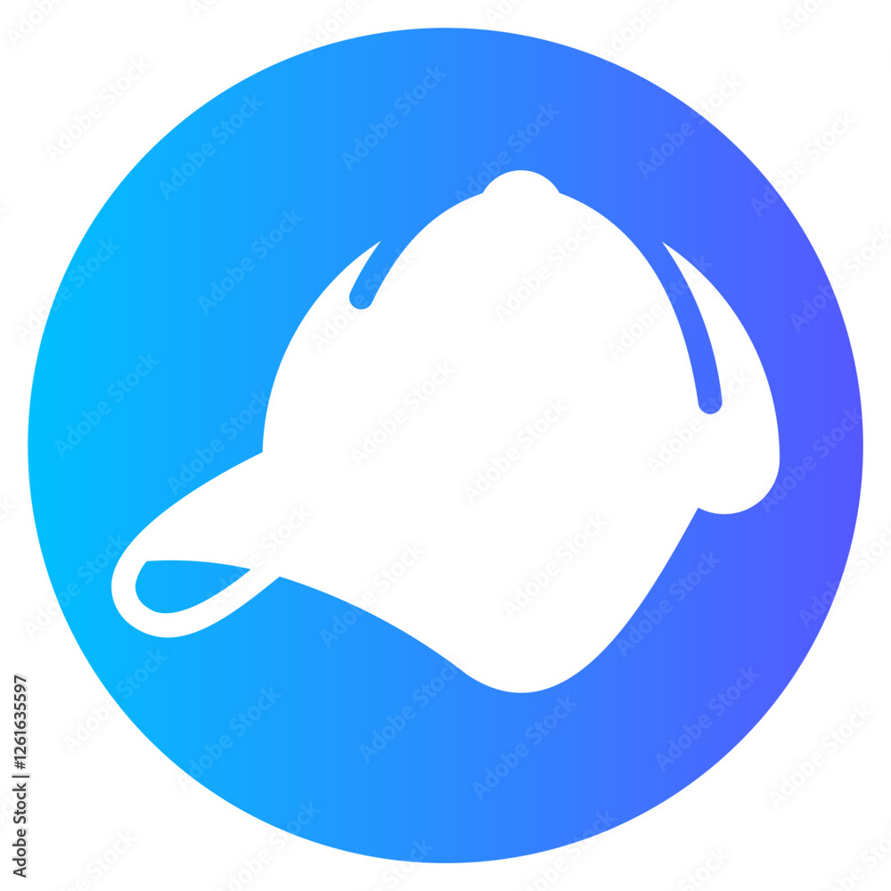 Obraz premium cap gradient icon