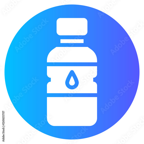 mineral water gradient icon