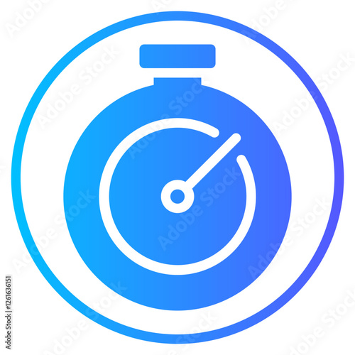 stopwatch gradient icon