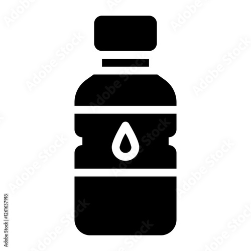 mineral water glyph icon