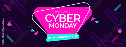 A poster that says cyber monday on it