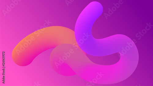 Wallpaper Mural ABSTRACT BACKGROUND ELEGANT PINK PURPLE GRADIENT 3D FLUID SWIRL WAVY SMOOTH LIQUID COLORFUL DESIGN VECTOR TEMPLATE GOOD FOR MODERN WEBSITE, WALLPAPER, COVER DESIGN	 Torontodigital.ca