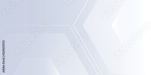 Abstract white background with gradient color and artistic dynamic lhexagon absstract modern art
