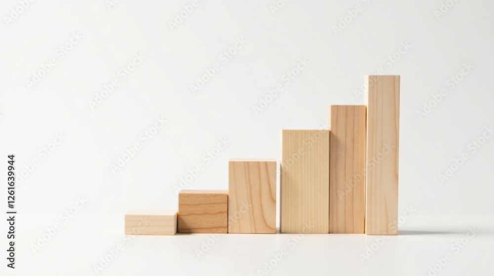 Ascending Wooden Blocks A Simple Visual Representation of Growth and Progress Ascending Wooden Blocks A Simple Visual Representation of Growth and Progress