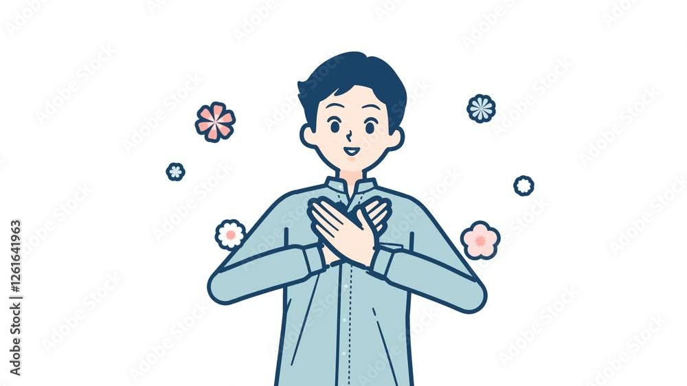 stand collar shirt man_feeling happy and smiling_with alpha channel.mov stand collar shirt man_feeling happy and smiling_with alpha channel.mov