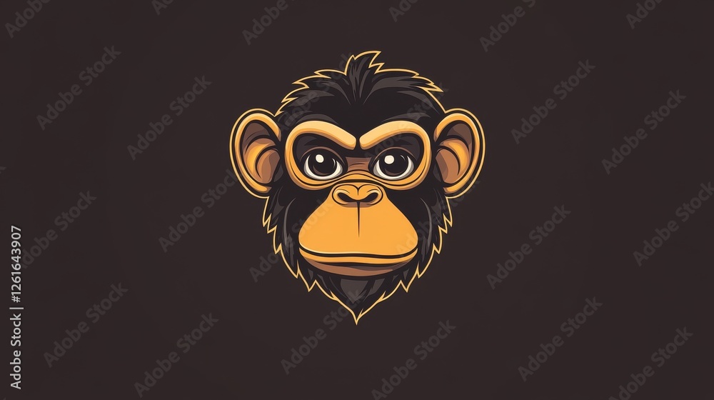 Fototapeta premium 49.Monkey mascot logo vector