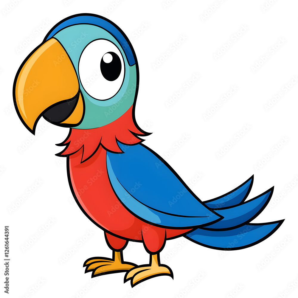 Fototapeta premium blue and yellow macaw